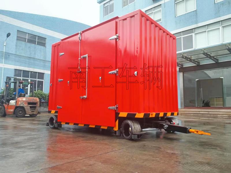 3吨双牵引箱式Milan.com 无动力叉车牵引工具拖车